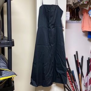 Black strapless dress